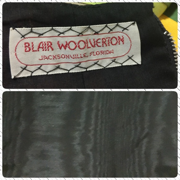 🦋🌺💚⭐️VINTAGE BLAIR WOOVERTON MAXI DRESS Sz 4 - Picture 8 of 8